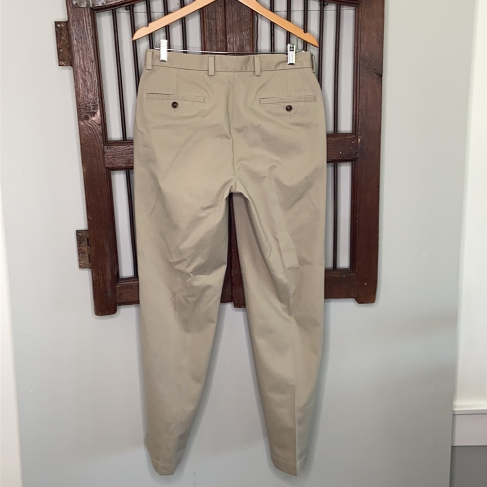BROOKS BROTHERS ADV. TAN CLARK COTTON CHINO 32/31 - Picture 2 of 5